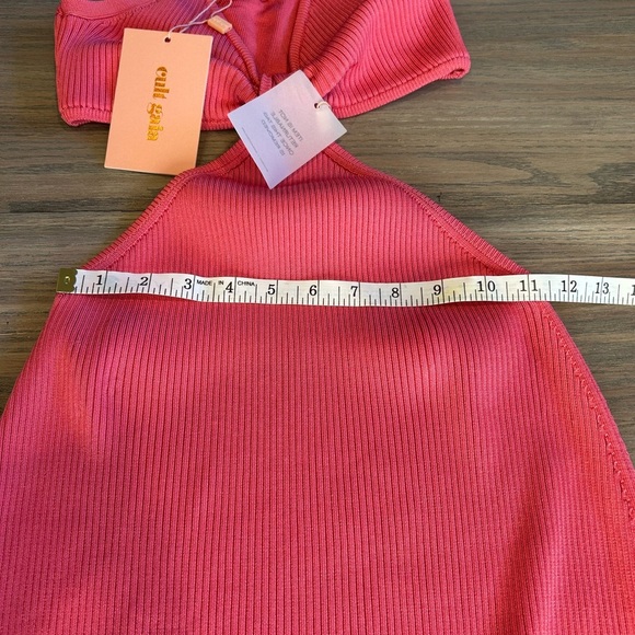 NWT cult gaia Revolve Serita Cut-Out MIDI Cocktail Bodycon Dress In Blossom Sz S - Picture 12 of 16